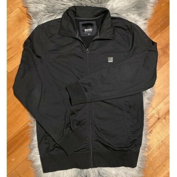 BENCH Natter Track Jacket Black Size Medium - Picture 2 of 6